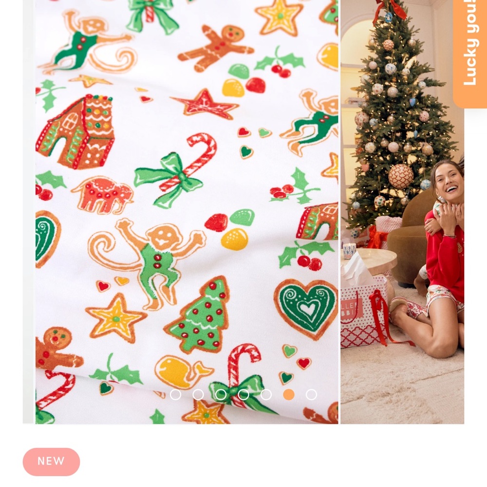 Roller Rabbit Kids Gingerbread Party Pajamas - Picture 2 of 4